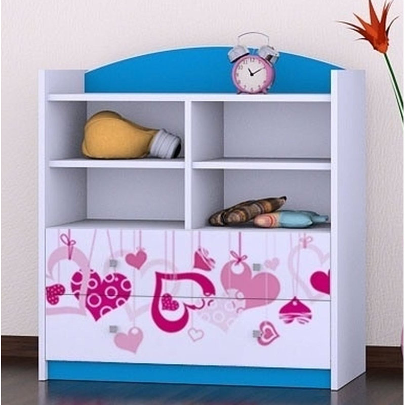 Elle 96cm H X 86cm W Kids Cube, Blue