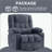 Massage Swivel Rocker Recliner Chair With Vibration Massage And Heat Ergonomic Lounge Chair For Living Room With Rocking Function And Side Pocket, 2 Cup Holders, USB Charge Port-985882855