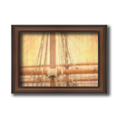 Rest Ashore by Hal Halli. Paper Print - Mounted & Framed