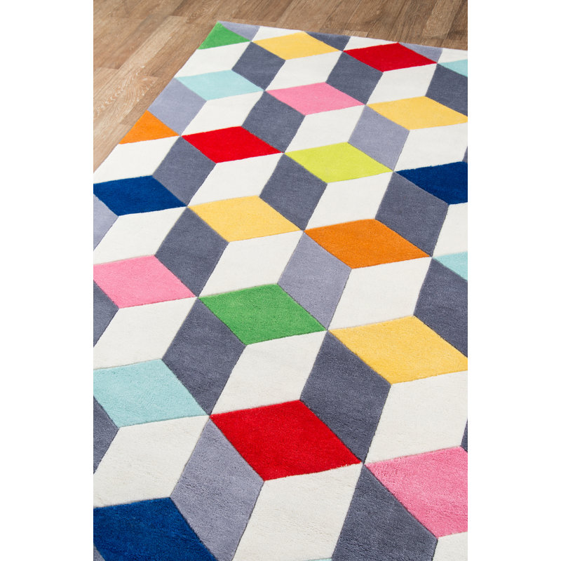 Tapis géométrique fait à la main, Rectangle 2 pi x 3 pi