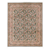 Hand Knotted Wool Oriental Area Rug in Black