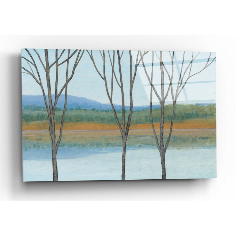 «Entre l'eau IV» par Tim O'Toole, art mural en verre acrylique, H 16 po x l 24 po x P 0,2 po