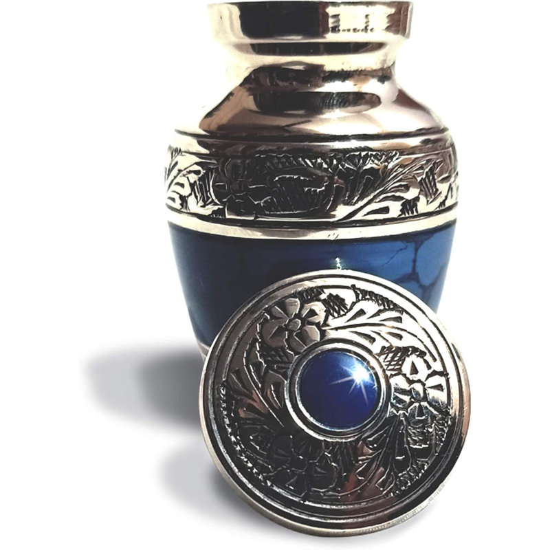 Urne à crémation Keepsake pour cendres avec étui en velours et entonnoir