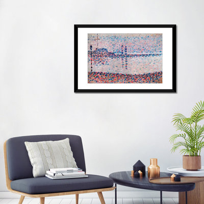«Study For The Channel At Gravelines» par Georges Seurat, reproduction d'art sur toile tendue