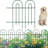 14 panels Decorative Garden Fences and Borders for Dogs 32in(H)×20ft(L) No Dig Metal Fence-55802974