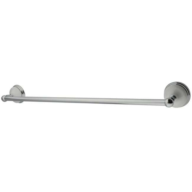 Victorian 24" Wall Mounted Towel Bar, Polished Chrome
