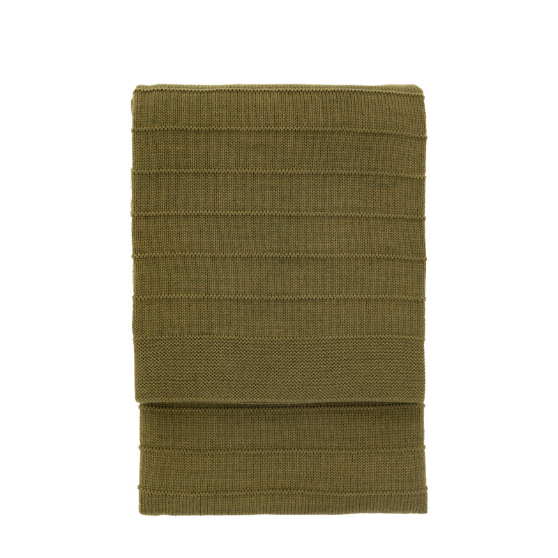 Florence Knit Throw Nutmeg 1300x1700mm, Olive 