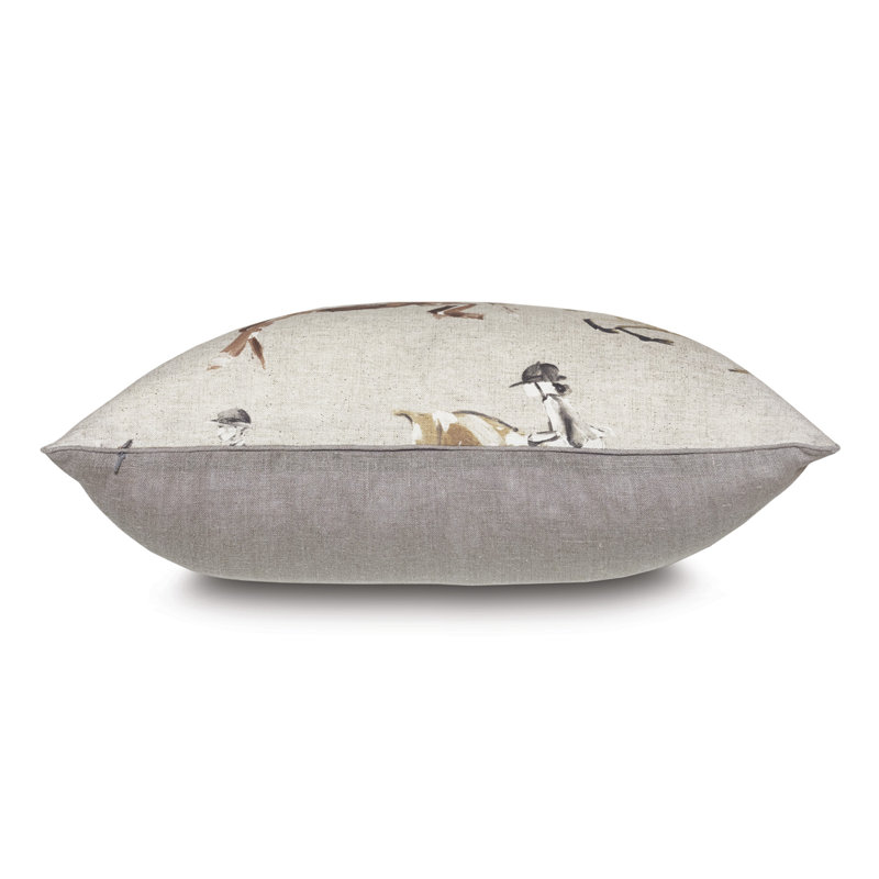 Equestrian Square Pillow Cover & Insert, Feathers