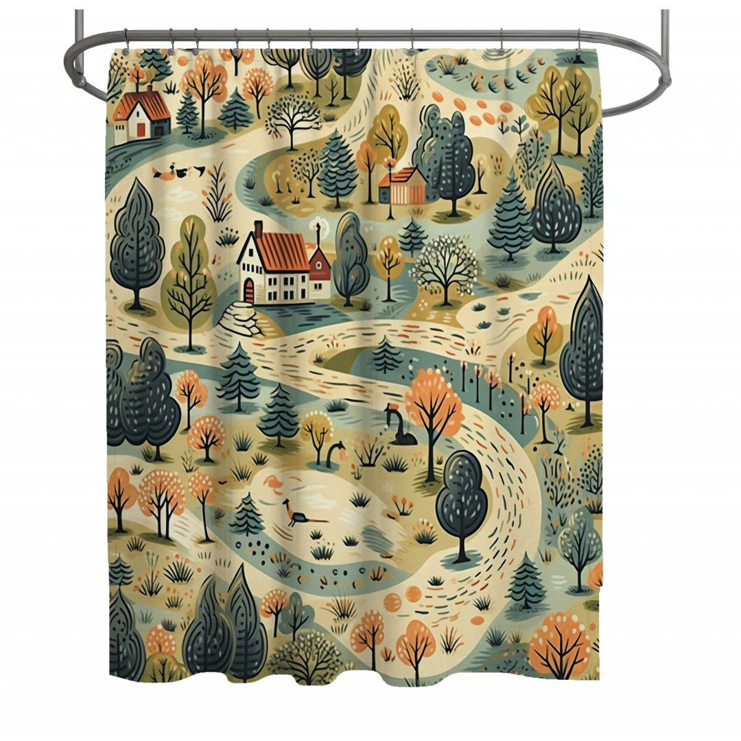 Hristos Shower Curtain East Urban Home