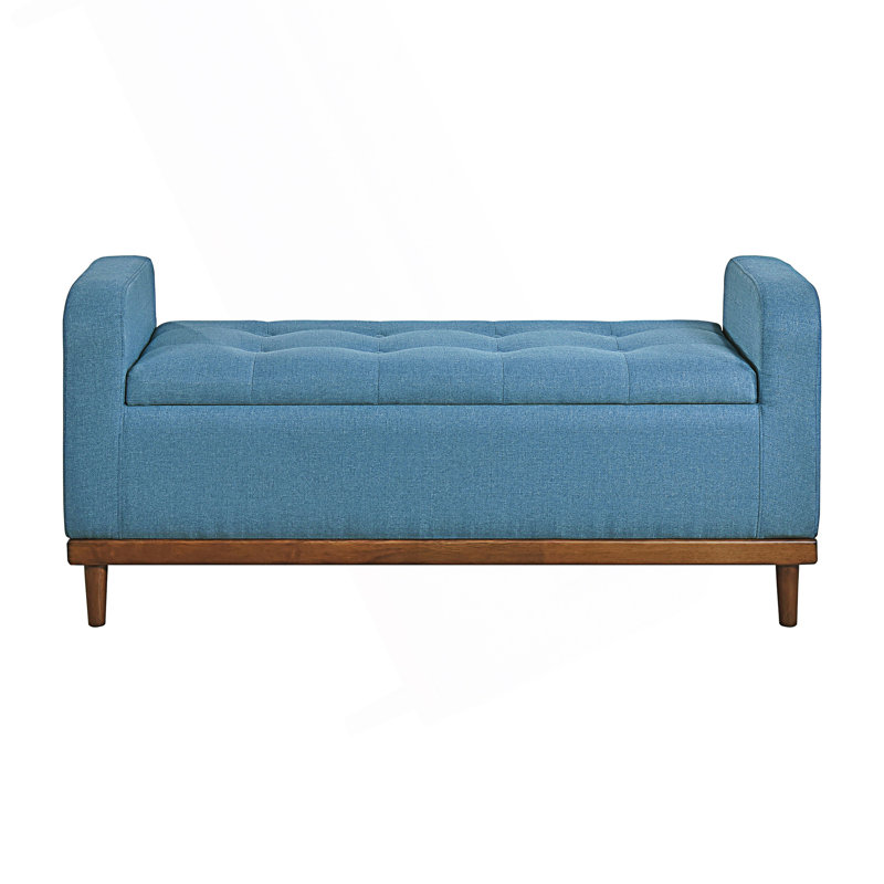 Banc de rangement Mid-Century, Blue