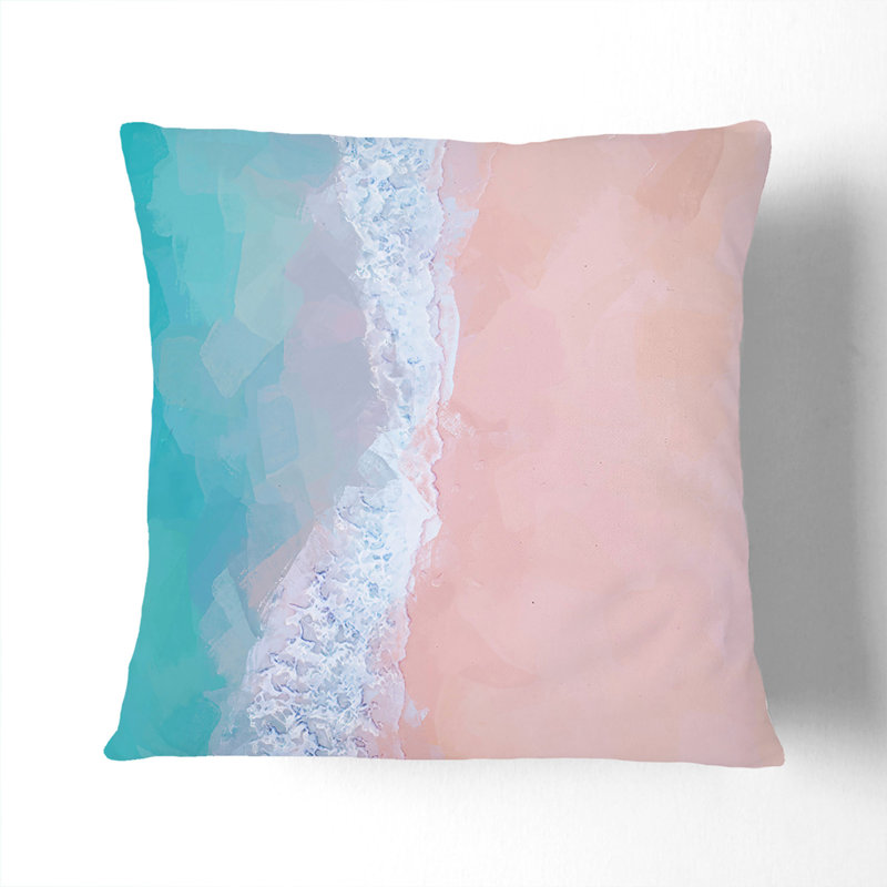Beach In Hong Kong In Abstract Abstract Square Throw Cushion, 40 x 40 cm