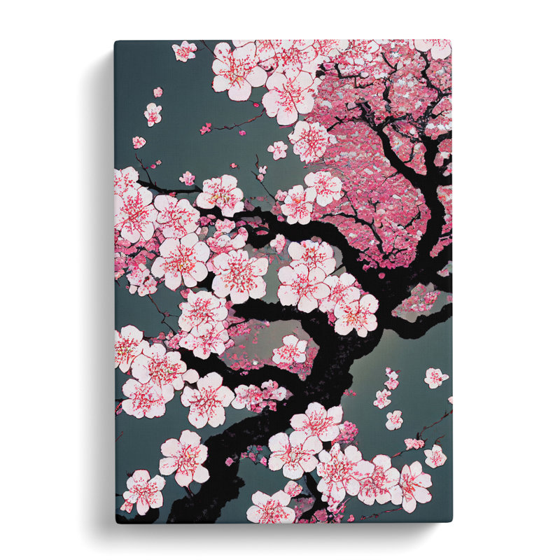 Cherry Blossom Tree Branch - Wrapped Canvas, 50cm H x 35cm W x 3cm D