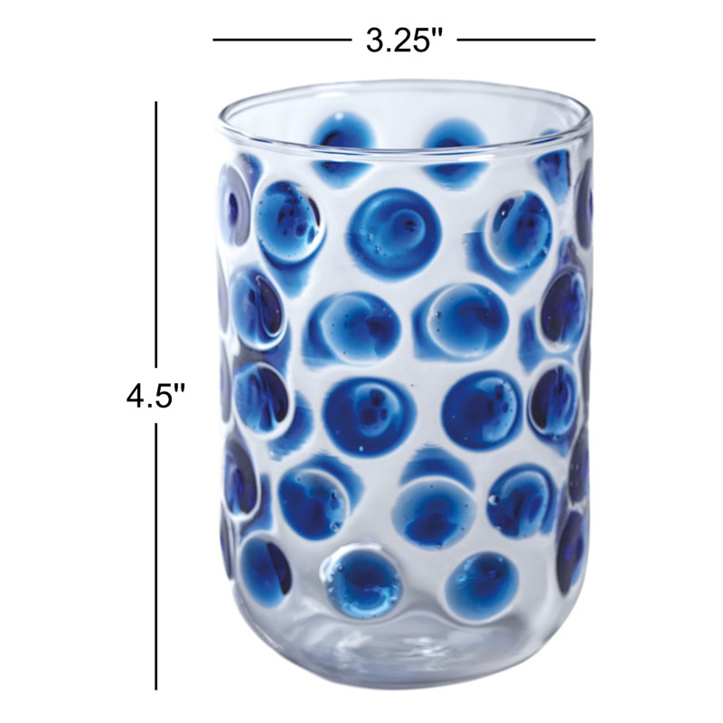 15,56 oz. Shelli Ensemble de verres à boire, Bleu