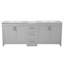 Meuble-lavabo double efficace en quartz