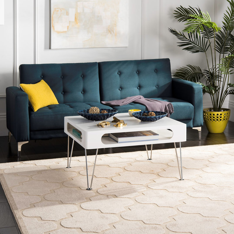Table basse à tréteaux avec rangement Sidrah