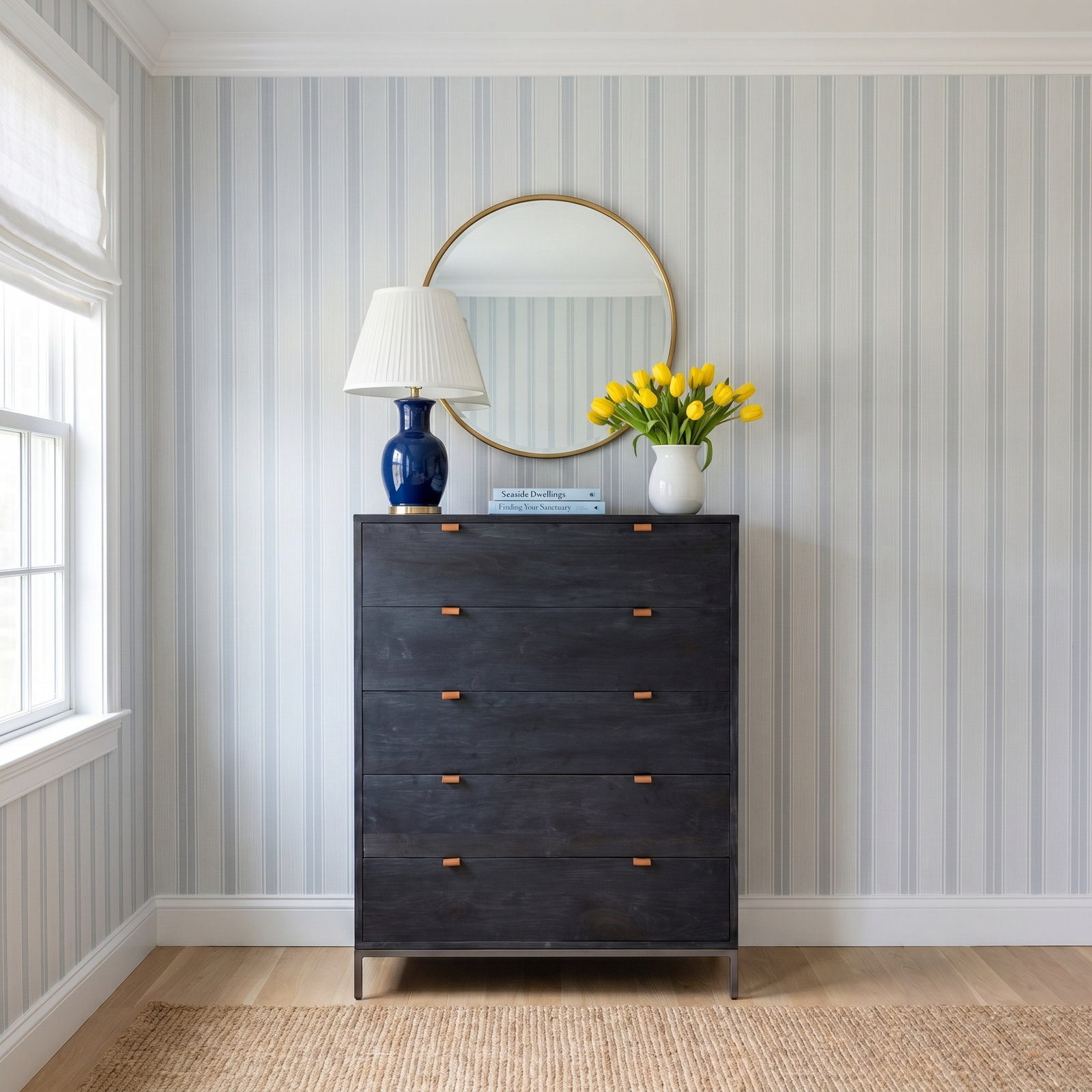 Loki 36" Dresser, Black Wash Poplar