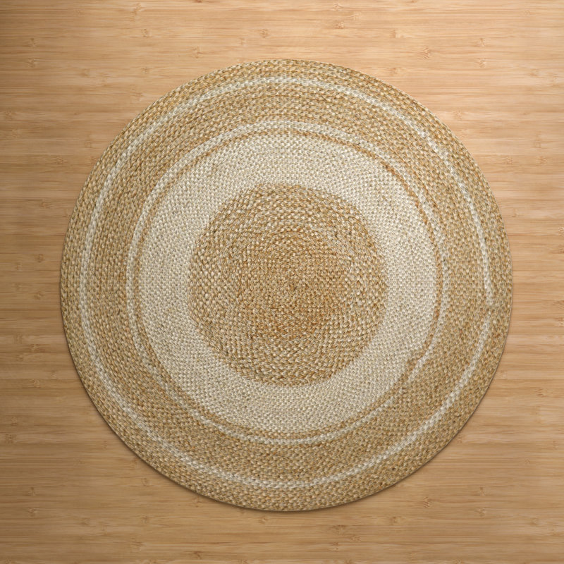 Kayleigh Hand-Braided Jute Area Rug , Round 4'
