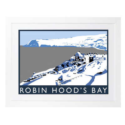 'Robin Hoods Bay in Snow' 1 Piece Wall Art