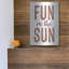 Art mural en métal Trinx «Fun in the Sun Brown» par Lettered & Lined-1545899077