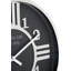 Silver Metal and Black Round Wall Clock