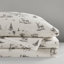 Ensemble de draps en flanelle de coton luxueusement doux - Toile de cerf gris confortable pour un confort toutes saisons