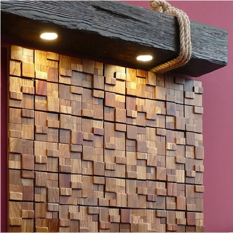 Hakun 30 cm x 30 cm Wood Look Tile in Brown
