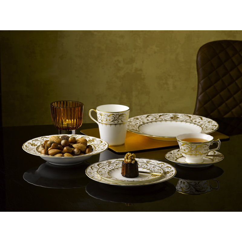 Darl Bone China Teacup, White 
