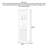 23.62" Gray Rectangular Solid Wood Wine Racks