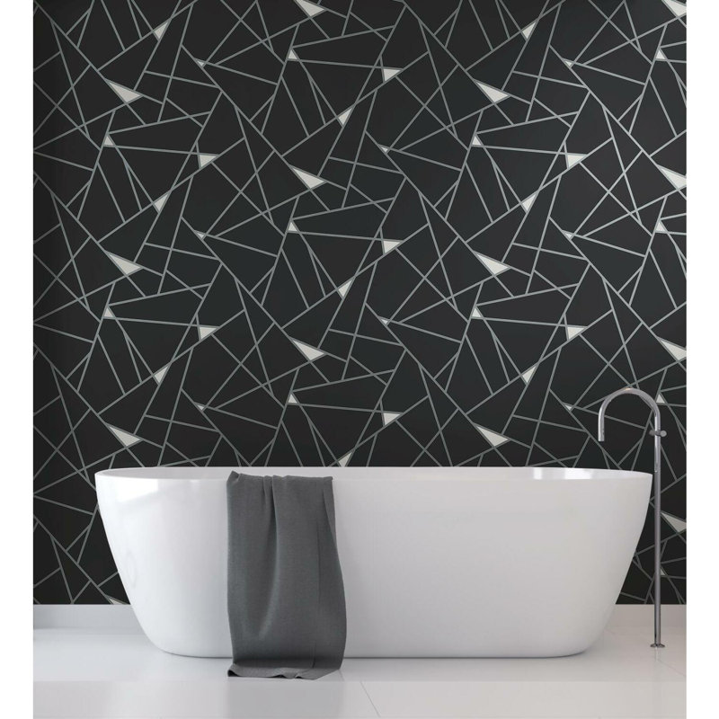 Rouleau de papier peint métallique L 27 pi x l 27 po Prismatic