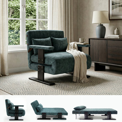1 Seater Chenille Sofa Bed