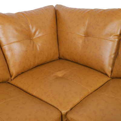 Canapé modulaire en polyuréthane Ginger Brown