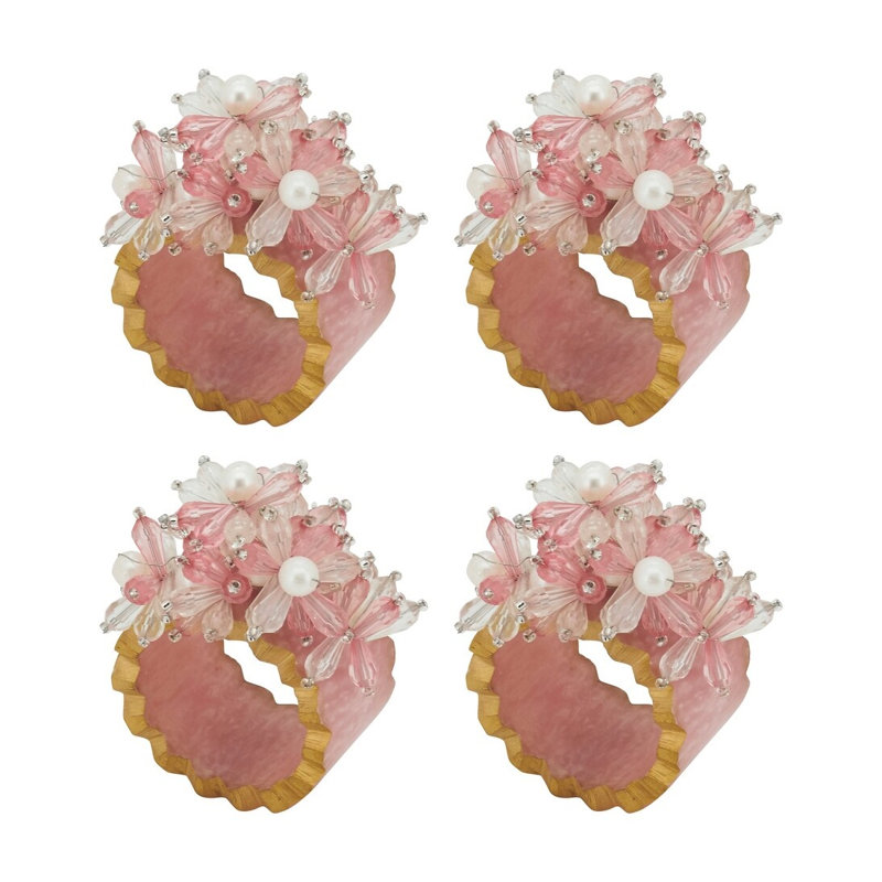 Porte-serviettes en résine, Rose