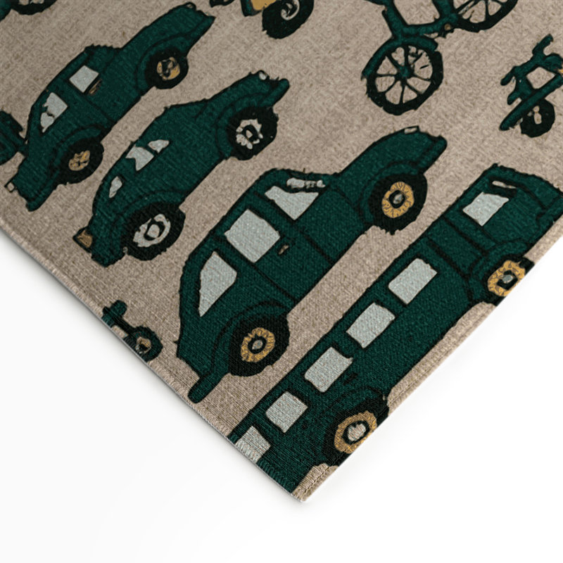Tapis intérieur et extérieur beige Transport, Rectangle 9 pi x 12 pi