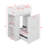 20 Inch White Floating Small Bathroom Vanity, Wall Mounted Cabinet With Sink