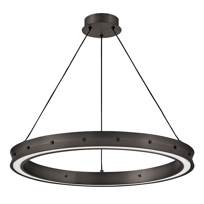 ALTHEA Chandelier, Satin Black, 22.25" H x 26" W x 26" D