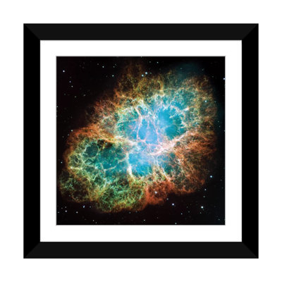 « extreme detail, crab nebula, messier 1 », reproduction d’art sur toile tendue