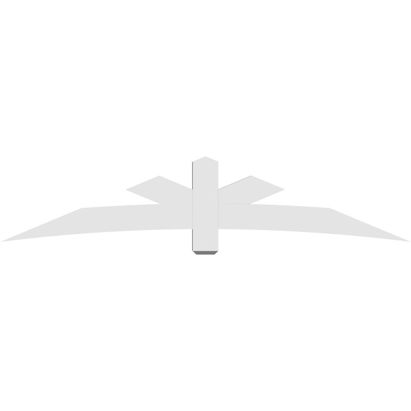 Support de pignon Alberta Alberta, H 20 po x l 96 po (pas 5/12), P 4 po x F 6 po, PVC