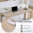 4-Piece Bar Dining Set: Table & 3 Padded Stools, Power Outlet, Light Oak