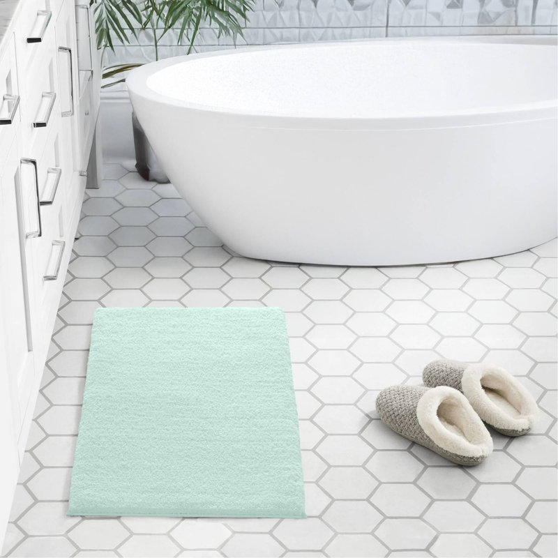 1PC Contour Bath Rug, Single - 24" L x 20" W, Green