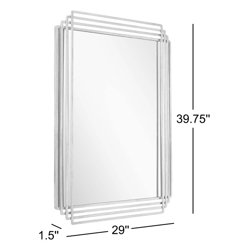Sethfield Decorative Bathroom Vanity Mirror, Gold Leaf