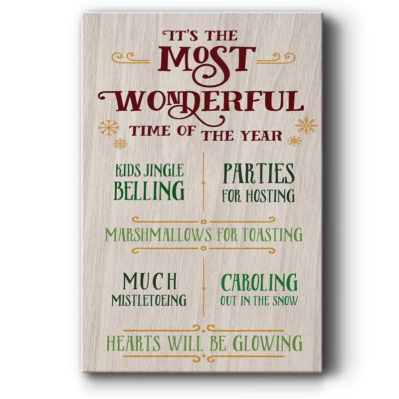 «Most Wonderful», reproduction sur toile, H 18 po x l 12 po x P 1,5 po