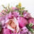 10" Artificial Pink Roses Wedding Bouquet 