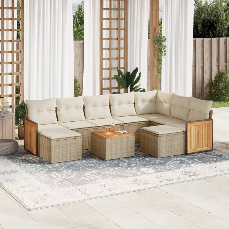 Ensemble de canapé de jardin Vidaxl