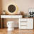 78.74"Luxury-Style Creamy Style Dressing Table and Chest
