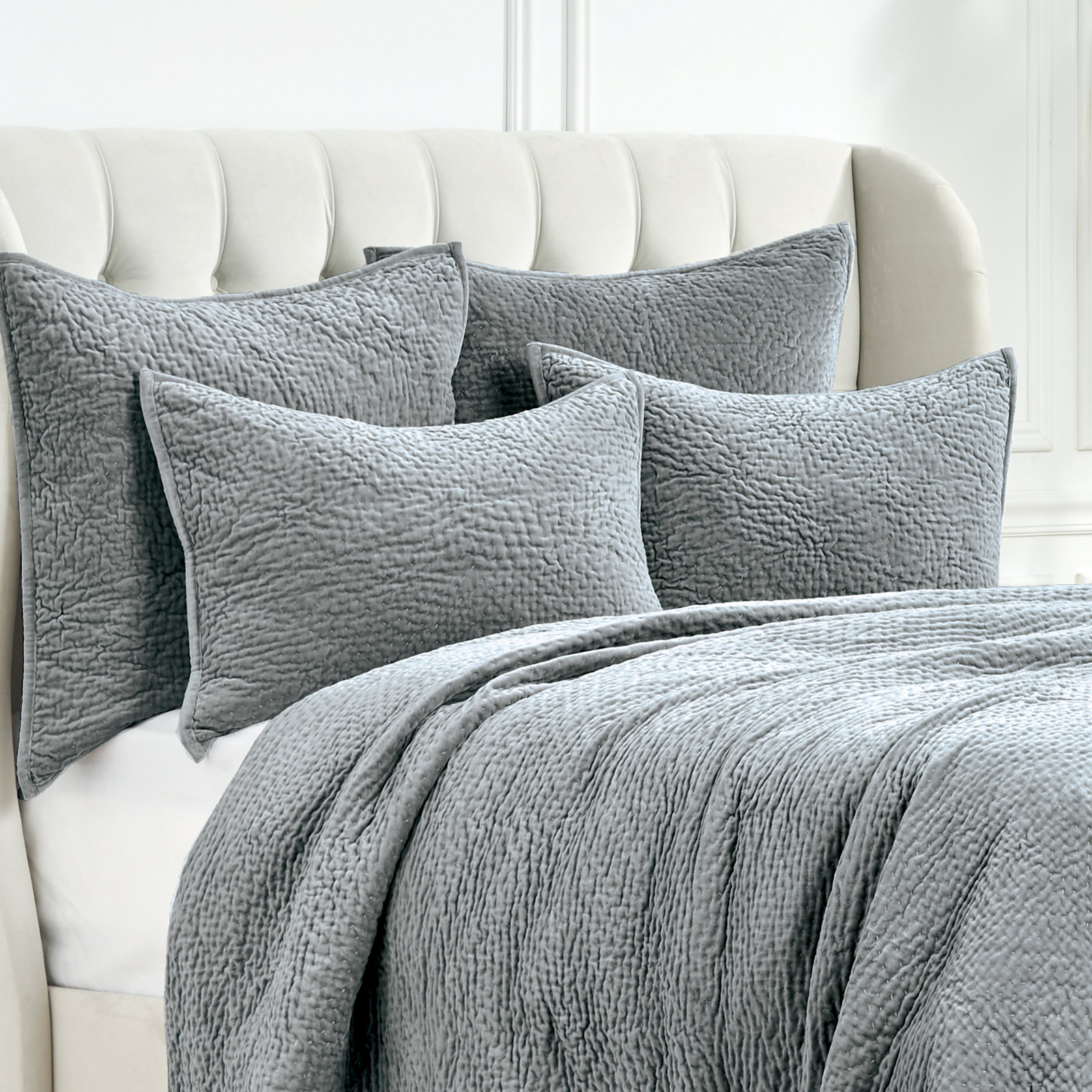 Hope Cotton Shams, Silver Moss, Standard