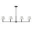 Costa Wrought Iron 4-Light Linear Chandelier-40181864