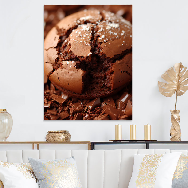 Chocolat, biscuits délices I - Pop Art, art mural en métal, H 32 po x l 24 po x P 1 po