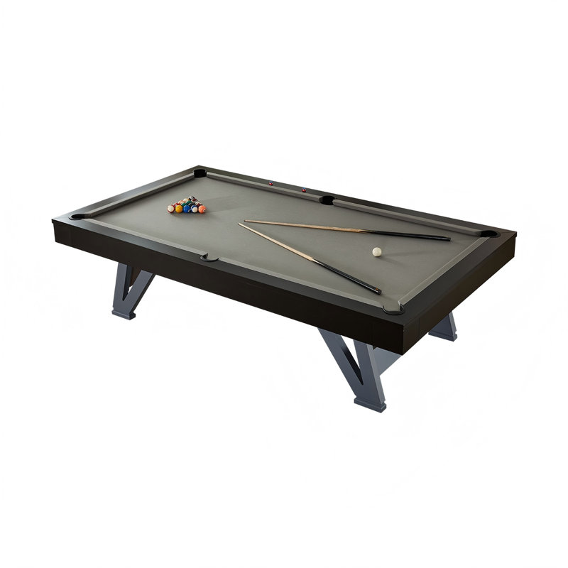 Table de billard en bois massif de qualité supérieure 7 pi, 31.89" H x 90.55" W x 51.18" D