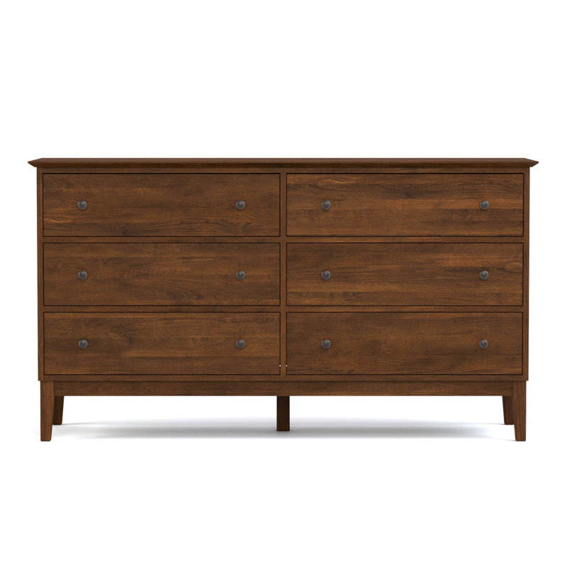 Origins 6 - Drawer Solid Wood Dresser, Bronze