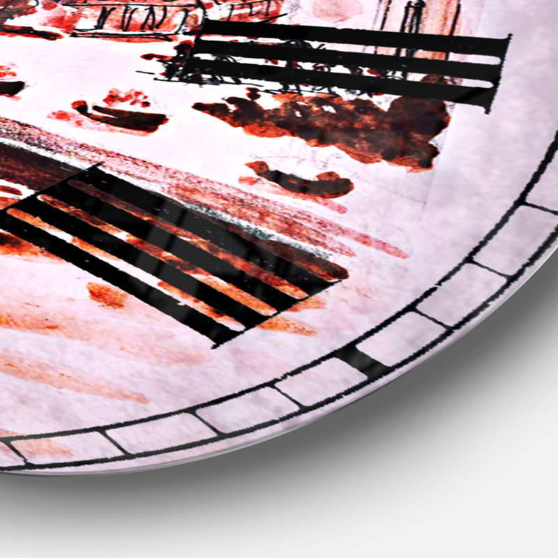 Horloge murale sépia, Moyen